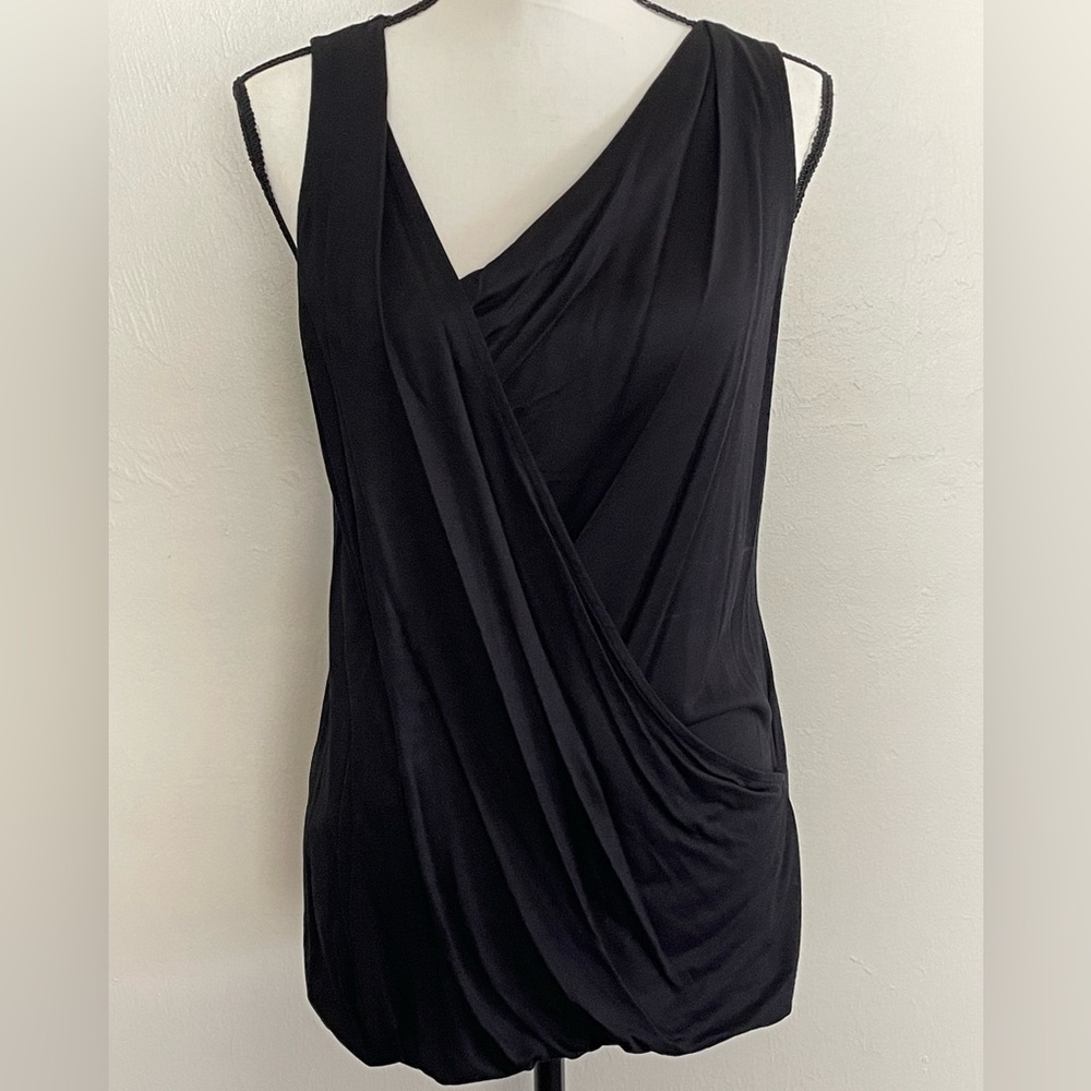Black Banana Republic Front Fold Over Top